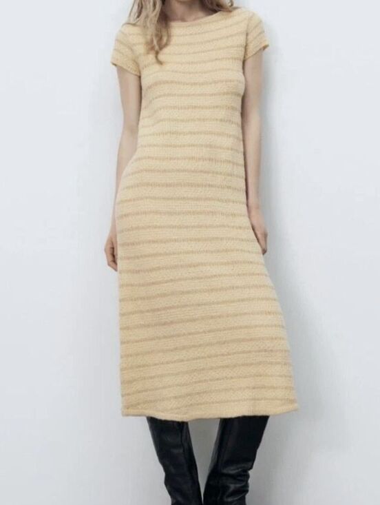 Zara Dresses & Skirts - ZARA Striped Knit Dress (S)